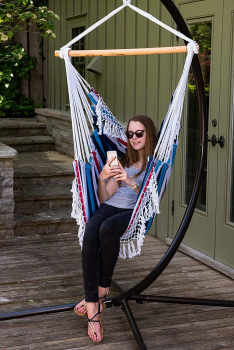 Preview: VIVERE Hängesessel Hammock Chair Denim